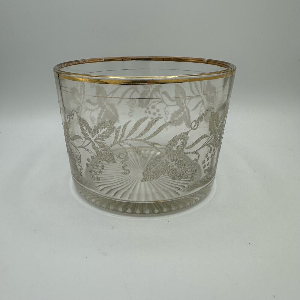 Vintage Bartlett Collins Ice Bucket Cut Base Straight Sides